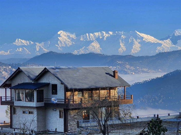 the Himalayan Stone Hamlet, himalayan view